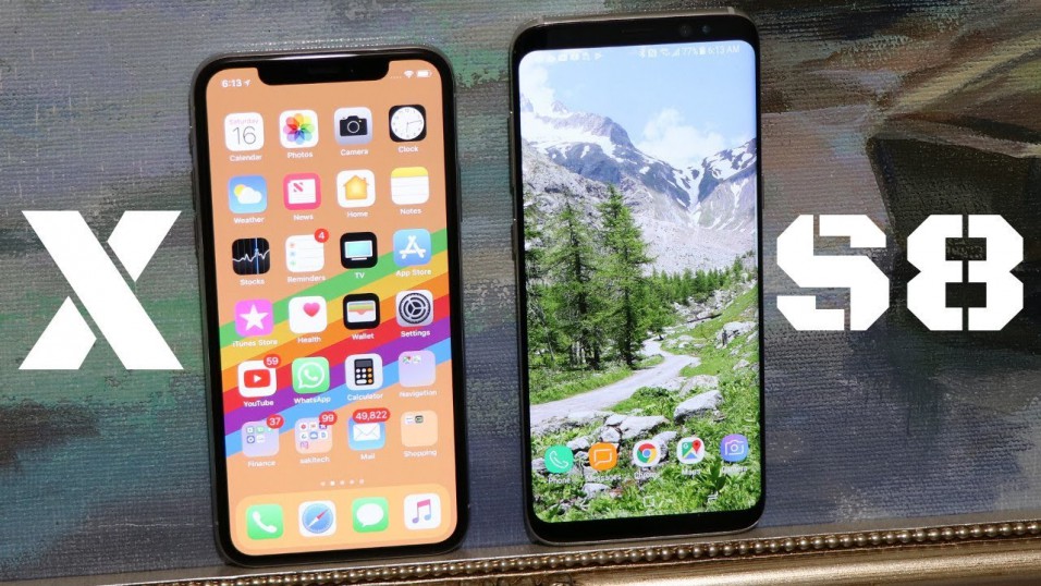 iPhone X vs Galaxy s8